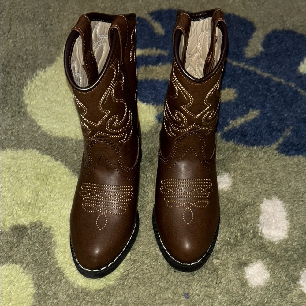 Toddler Brown Cowboy Boots